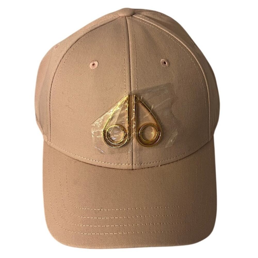 Moose Knuckles  Hollow Logo Cap Dusty Rose / Pink Gold Hat - OS - NWT